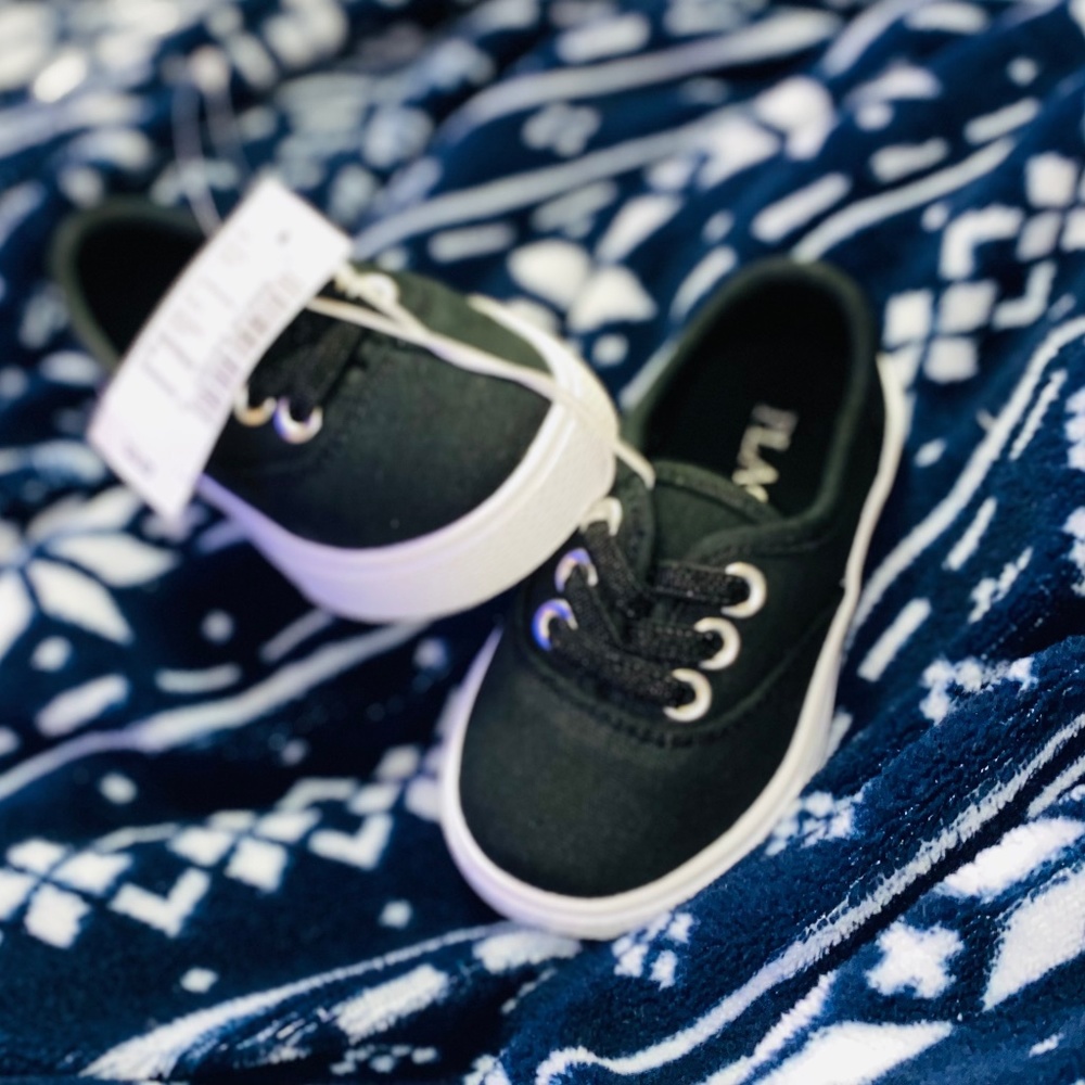 Slip on black sneakers